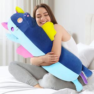 Coussin en peluche chat bicolore géant, fabrication chinoise, pour <span class=keywords><strong>lit</strong></span>, canapé, décoration intérieure, cadeau, personnalisable OEM ODM - Product Image 1