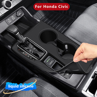 Für Honda Civic Auto-Innenausstattung Dekoration Mittelkonsole Silikonmatte Silikonauflage Innenraum-Upgrade