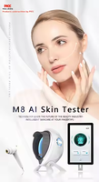 Analyseur de peau AI professionnel, machine d'analyse de la peau du visage, scanner facial intelligent, système de diagnostic cutané, équipement de beauté