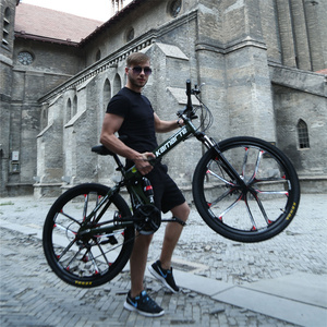 Precio de fábrica 26 pulgadas 21 velocidades Ciclo de suspensión dual para hombre ciclismo montano MTB Bicicleta plegable bicicleta de montaña plegable - Product Image 1