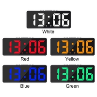 Jam Alarm Digital kontrol suara jam meja meja meja malam Mode malam Snooze 12/24 Jam Jam LED antigangguan