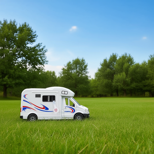 Camper Véhicule jouet en plastique avec sons et lumières 3+ ans Alimenté par piles 32x18x12 cm - Product Image 1