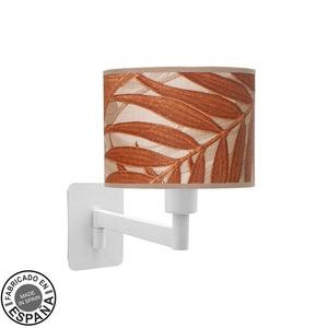 Lampada abat-jour bianca 1xE14, dimensioni 26x17x28 cm, ideale per caldaie, illuminazione e decorazione di spazi. - Product Image 1