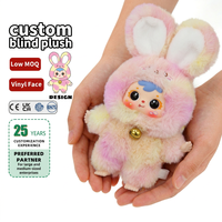 Porte-clés personnalisé en vinyle, poupée en peluche, jouet en peluche doux et personnalisé, objet de collection pour cadeaux promotionnels, série mystère