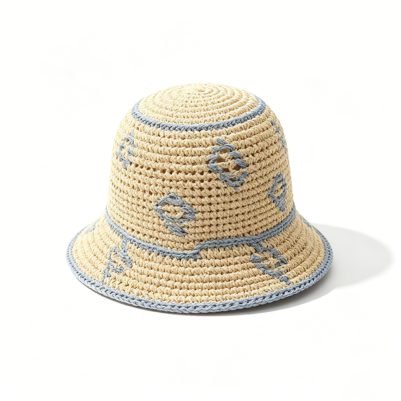 Beige avec diamant bleu clair