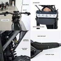 Motocicleta Eléctrica Silenciosa para la Comunidad, 8000W, 72V, Batería de Litio de 36Ah, Alcance de 85km, para Adultos, con Certificación CE