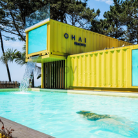 Piscine extérieure en conteneur personnalisée Sinoy piscine modulaire de 40 pieds maison conteneur d'expédition préfabriqué piscine