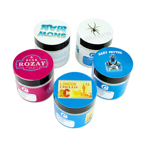 PET Clear Jars Lids <b>Body</b> <b>Scrub</b> Container Bulk 50ml 80ml 100ml 120ml 150ml 200ml 250ml 500ml with White Cosmetic Plastic OEM - Product Image 5