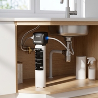 Purificateur d'eau sous évier à débit rapide, filtre à eau à changement rapide pour la maison, moins de déchets