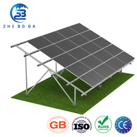 Usine En Gros Top Vente Solaire Support De Montage Au Sol Système PV Galvanisé À Chaud Serre Agricole