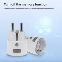Prise intelligente Wi-Fi 16A, interrupteur minuterie pour téléphone portable, 2 prises, prise électrique standard EU/DE, télécommande