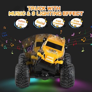 DWI 1:20 Coche de control remoto todo terreno 3 con música y efectos de luz Control remoto de 360 grados Regalos de juguete novedosos para niños y niñas - Product Image 3