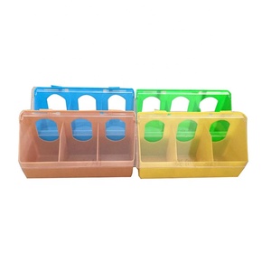 Neue Original Durable Hängen Kunststoff 2 Hols Taube Wasser Diy Pvc Vogel Feeder // - Product Image 1
