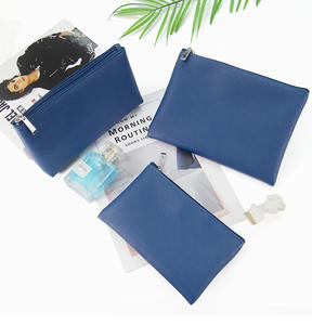 Dropshipping Shopify, organizador de maquillaje de viaje ligero, bolsa de PU Unisex impermeable con cremallera, bolsa de cosméticos colorida - Product Image 4