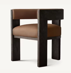 FERLY Customizable Modern Premium Black Oak Soild Wooden <strong>Round</strong> <strong>Dining</strong> <strong>Table</strong> Armchair <strong>Dining</strong> <strong>Set</strong> <strong>for</strong> <strong>4</strong> Seats - Product Image 5