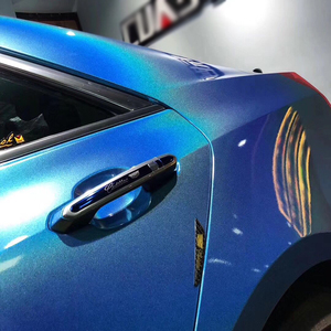 WRAPMASTER Vinilo Adhesivo para Automóviles, Azul Brillante, Iridiscente, Láser, Holográfico, Removible, 1.52*18m - Product Image 3