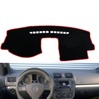 Couvre-tableau de bord de voiture, antidérapant, isolant thermique, protection de la console centrale, tapis d'accessoires intérieurs, Volkswagen Golf MK5 2004-2008