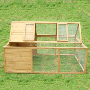 Casa para Mascotas Ecológica de Lujo SDR017, Jaula para Conejos de Madera Maciza para Animales Pequeños - Product Image 1