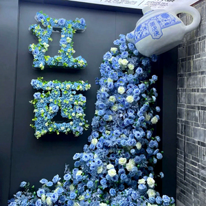 ดอกกุหลาบสีน้ำเงินปลอม ขายส่งจำนวนมาก ดอกกุหลาบกำมะหยี่สีน้ำเงินแบบพิเศษสำหรับงานแต่งงาน ขอแต่งงาน และตกแต่งบ้าน - Product Image 2