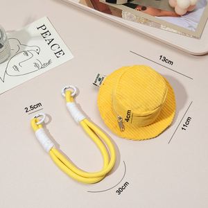 Nuevo Estilo Personalizado para el Rostro, Mini Sombrero de Pescador de Lona, Duradero, Lindo, Bolsa para Auriculares, Monedero, Portátil, Creativo - Product Image 2