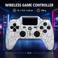 Nouvelle manette de jeu sans fil BT ZR486 P4 pour console, design privé, avec double vibration, haute qualité, compatible PS4