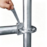 Ensemble complet d'échafaudages Ringlock avec poutres, étais, vérins de base et plateforme de travail modulaire pour la construction
