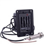 Amplificateur de micro pour guitare acoustique compatible Fisherman Classic 4 bandes EQ avec contrôle du volume, composants électroniques en plastique