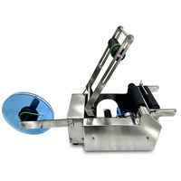 Étiqueteuse semi-automatique de bureau pour bouteilles rondes, usage commercial et industriel, pour l'étiquetage de bouteilles d'eau et de vin, prix de gros