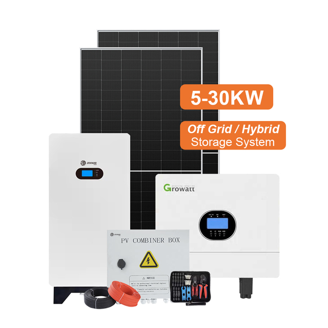 Home Application 5KW Monocrystalline Silicon & Grade a Polycrystalline Solar Panel System with Gel Battery and Ground Mounting