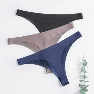 Calcinhas Import Hot Sale Enticement Thongs Skin Friendly Sexy Low Rise Seamless Panties Womens Thong