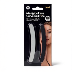 Magicare Curve Shape Nail <b>File</b> 80 Grit Professional Buffer For Salon And Self Care - Product Image 3