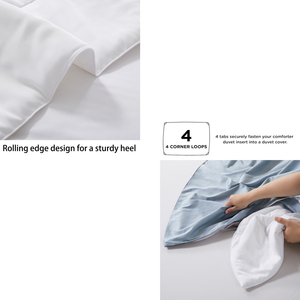 3pcs 100% 冷却竹粘胶羽绒被套质量定制床上用品套装被子特大床双人尺寸设计师被子套装 - Product Image 2