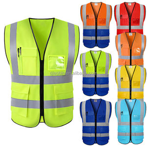 เสื้อกั๊กนิรภัยแบบสะท้อนแสงกันน้ำระดับ2ของ Ansi Class 2มองเห็นได้ชัดเจนพร้อมโลโก้ตามสั่งสำหรับชุดทำงานมอเตอร์ไซค์ - Product Image 1