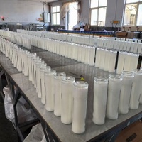 Bougies spirituelles en gros personnalisées avec étiquette privée, en pot de verre, à base de cire végétale, pour la prière religieuse, bougies de 7 jours