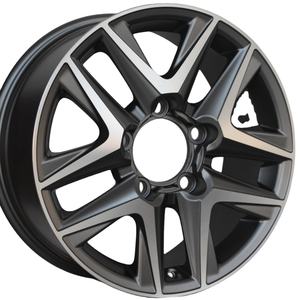 Flrocky Brook Beadlock Design 17X9 18X9 pouces jante de roue voiture de tourisme jante en alliage noir mat 5 6 trous - Product Image 3