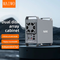 Carcasa RAID de Doble Bahía Tipo-C MAIWO, Modo de Matriz RAID, 10 Gbps de Lectura/Escritura, K35262C, Matriz de Discos, Hecho en China