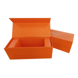 Wholesale Custom Logo Premium Luxury Cardboard Paper <b>Gift</b> <b>Box</b> <b>Magnetic</b> Packaging <b>Box</b> Orange Paper <b>Box</b> - Product Image 4