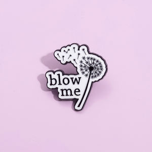 吹我珐琅别针定制演唱会歌手歌词脚本旋律蒲公英胸针翻领徽章衣服粉丝珠宝礼物给朋友 - Product Image 2