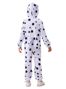 Costume de chien à poils longs à taches mignon pour enfants, <span class=keywords><strong>Dalmatien</strong></span>, pour <span class=keywords><strong>Halloween</strong></span>, jeux de rôle, spectacles, adorable tenue de cosplay pour enfants - Product Image 4