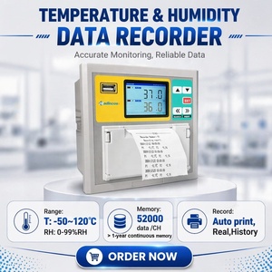 Mpr4200sp: Digital <b>Temperature</b> and Humidity <b>Data</b> <b>Logger</b> Paper Recorder with Mini Printer Relay Output, Build Buzzer,t+h Sensor - Product Image 2