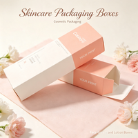 Boîtes en papier de conception exquise pour crèmes, rouges à lèvres et baumes à lèvres, emballages de produits cosmétiques et de beauté