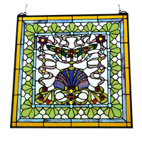 Vitral Colgante para Ventana con Diseño de Mariposa, Abeja y Mariquita, Atrapasueños de Vitral, Arte Metálico Soldado en Vidrio con Diseño