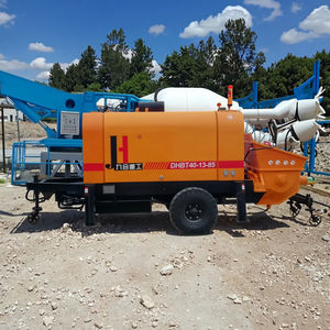 JIUHE Bomba de Concreto Móvil Eficiente para Contratistas de Construcción, Bomba de Concreto Eléctrica Diésel con Remolque - Product Image 2