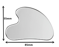 Outils de Guasha en Acier 420 Économiques 8,5 x 5,5 cm, Épaisseur 1,5 mm, en Forme de Cœur, pour Massage et Soins de la Peau