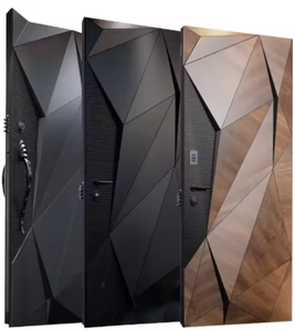 Portes de sécurité extérieures pivotantes en métal sur mesure pour hôtel, design moderne et simple, maisons, portes d'<span class=keywords><strong>entrée</strong></span> en métal uniques - Product Image 1