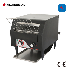 Grille-pain électrique automatique commercial à convoyeur, acier inoxydable noir, homologué CE, 2,24 kW, 220-240 V, pour la restauration et les restaurants - Product Image 1