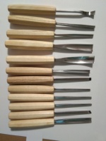 Jeu de ciseaux à découper de qualité bricolage 12 pièces avec manche en bois