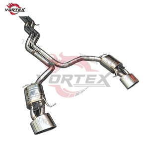 Tubo de escape de acero inoxidable Vortex Racing para Audi C8 RS6 RS7 4.0T V8, piezas de ajuste de sonido. - Product Image 2