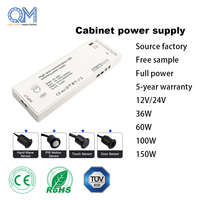 Catu Daya Lampu LED Kabinet DC 24W 36W 48W 60W 100W 150W