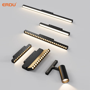 Dc48v hiện đại từ dẫn theo dõi hệ thống ánh sáng 6W/12W/18W COB trung tính trắng không nhấp nháy tuyến đường sắt cao CRI 90 Dimmable - Product Image 3